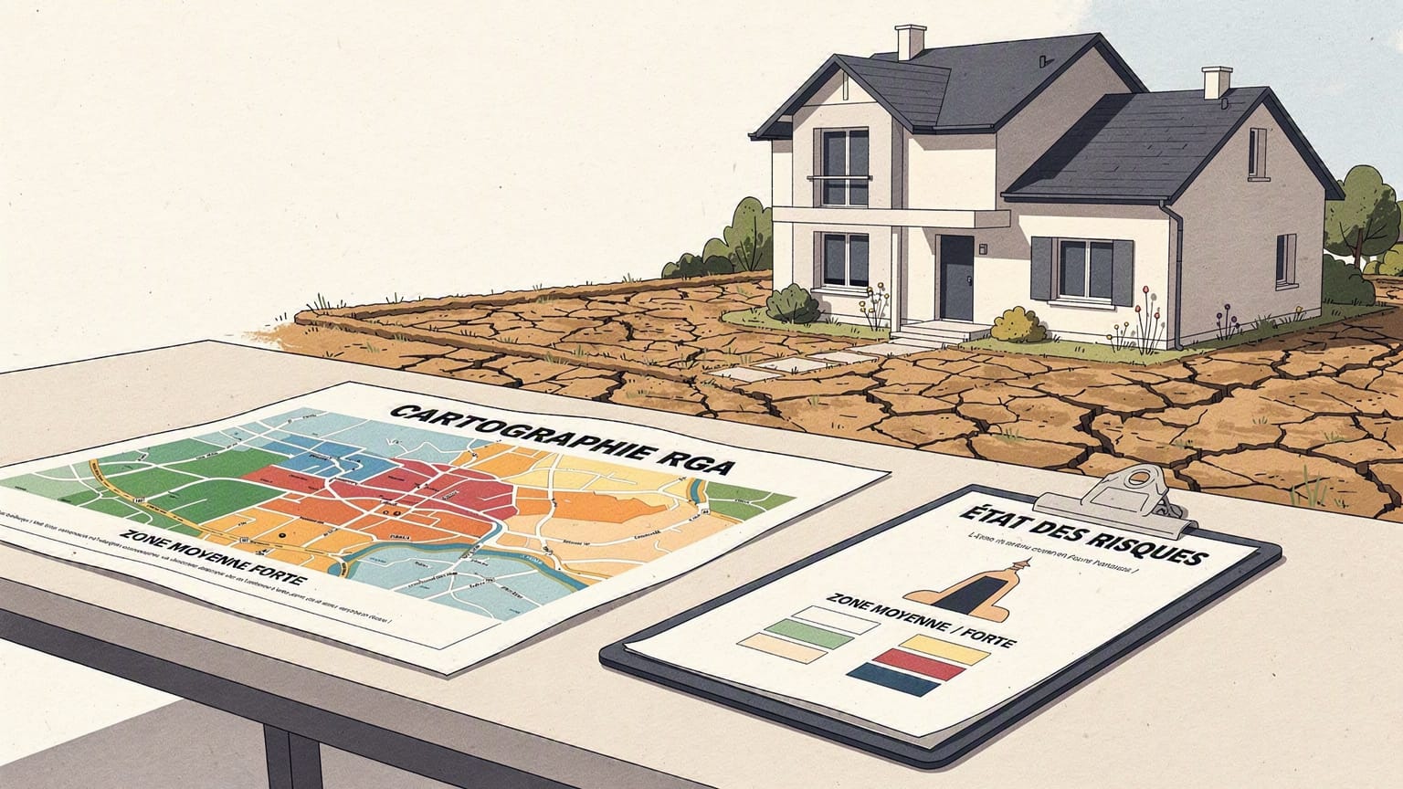 Retrait-gonflement des argiles : comment exploiter la cartographie du risque dans une vente de maison individuelle en 2026